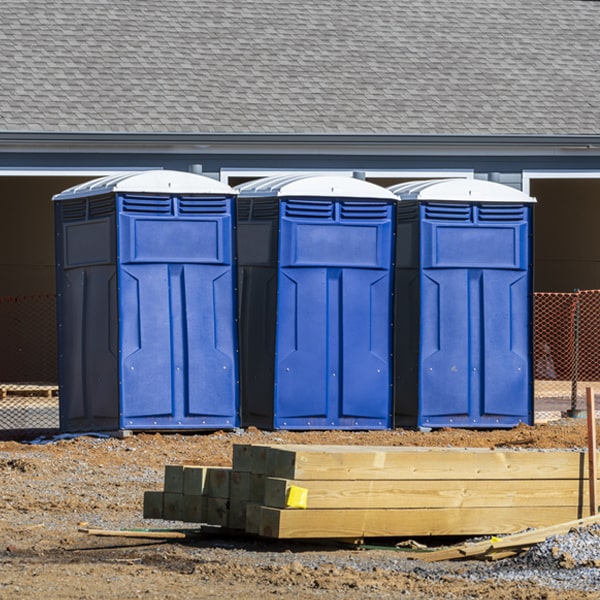 what is the expected delivery and pickup timeframe for the portable toilets in Berger MO